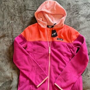 Lands' End Girls Full zip fleece jacket NWT size XL 14-16.